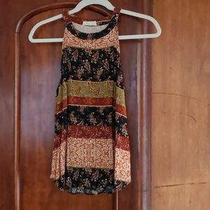 Sophie Rue XL  multi colored sleeveless blouse